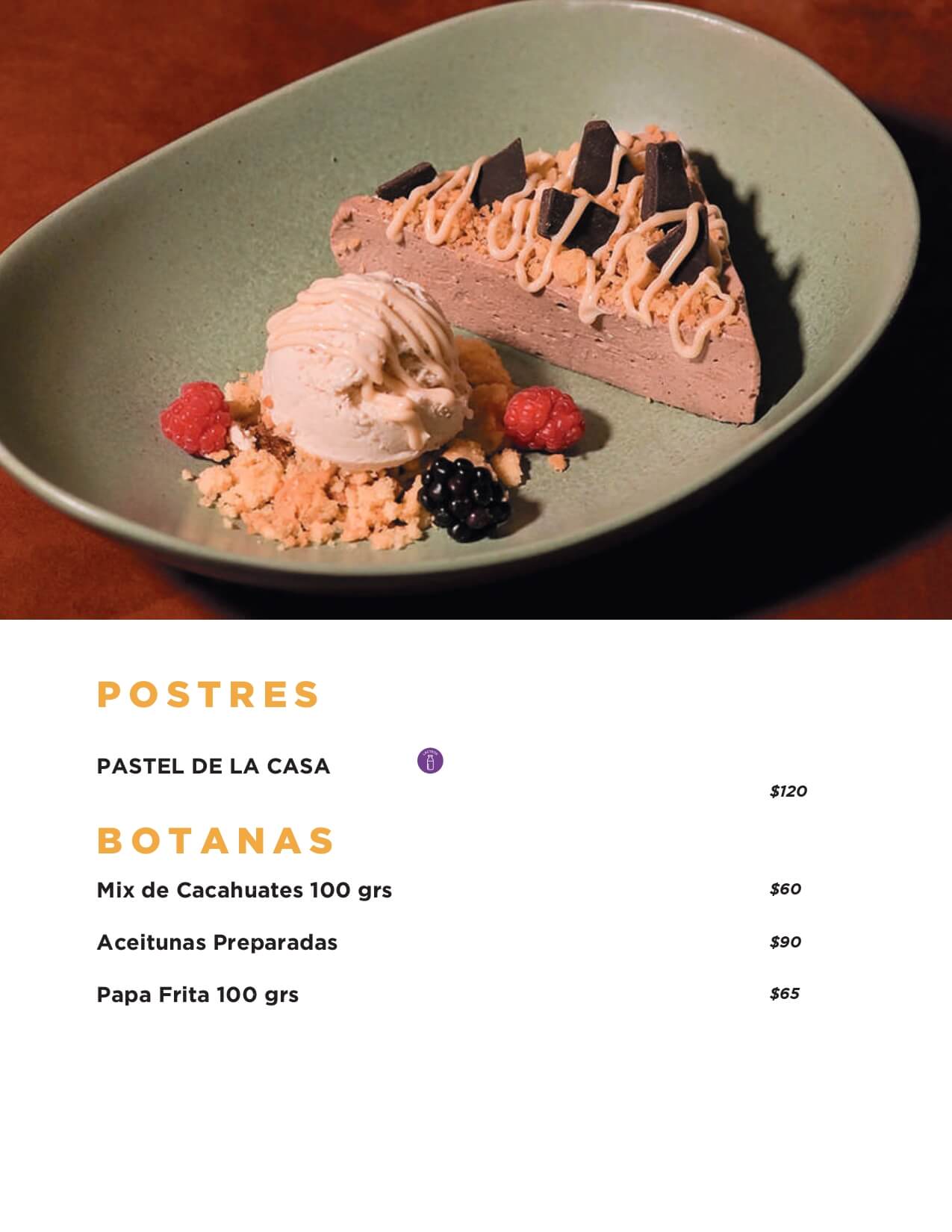 Menu Mangoo Restaurante