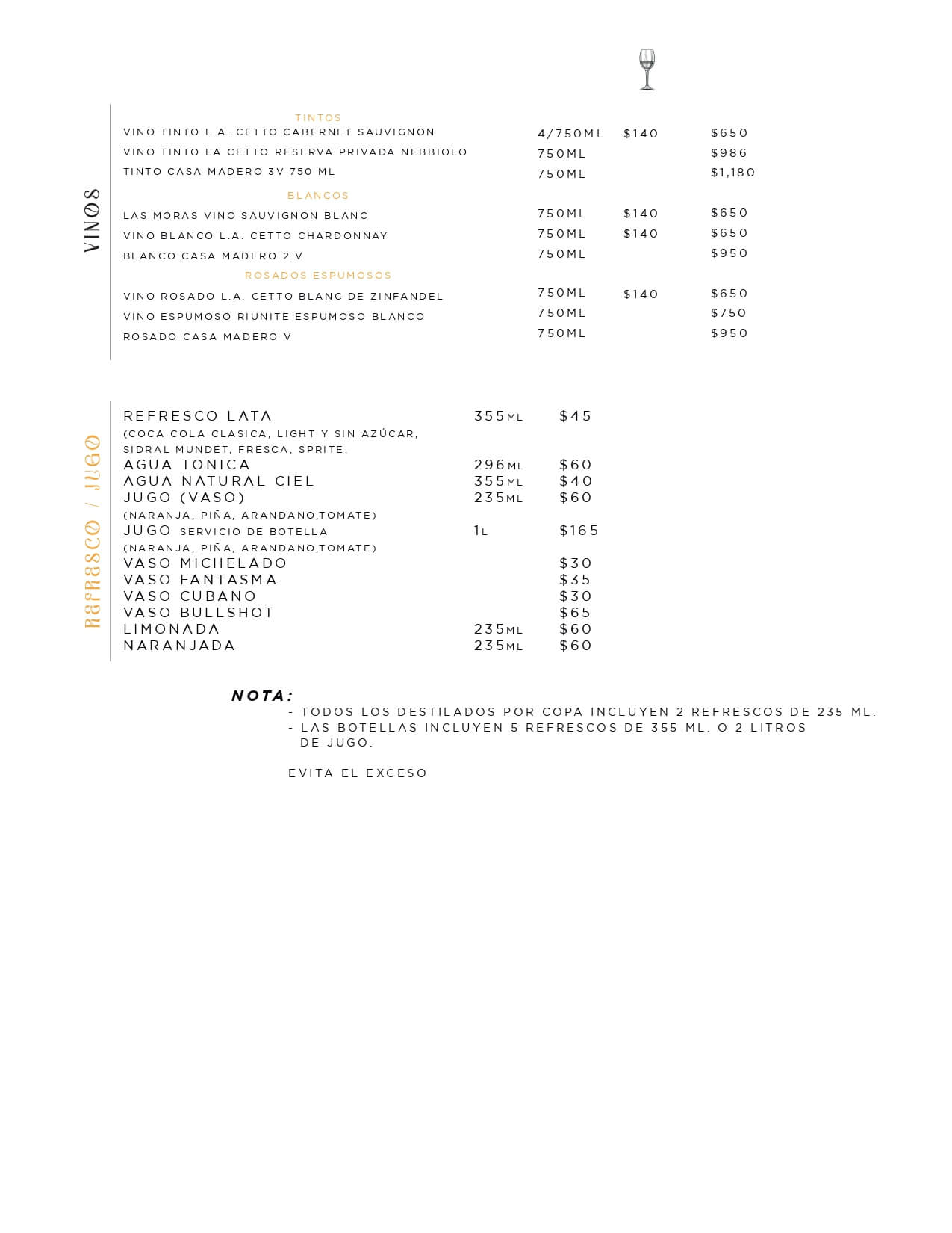 Menu Mangoo Restaurante